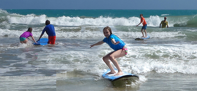 surfing klessons for kids