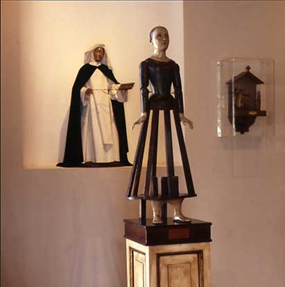 Religious sculpture in the Porta Coeli Museum in San German Puerto Rico