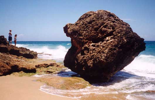 Guajataca rock on the north shore of Puerto Rico