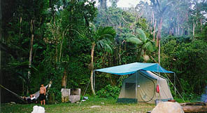 camping in the Toro Negro Forest in Puerto Rico